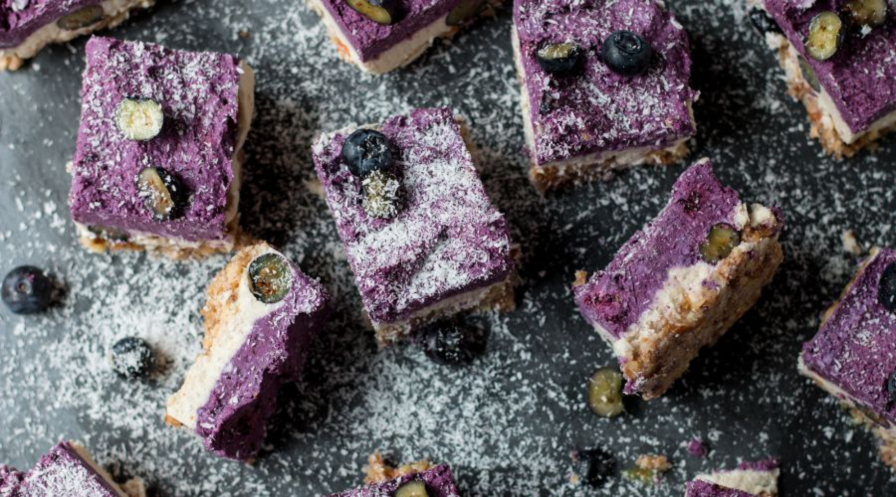 Trelags raw blåbærcheesecake