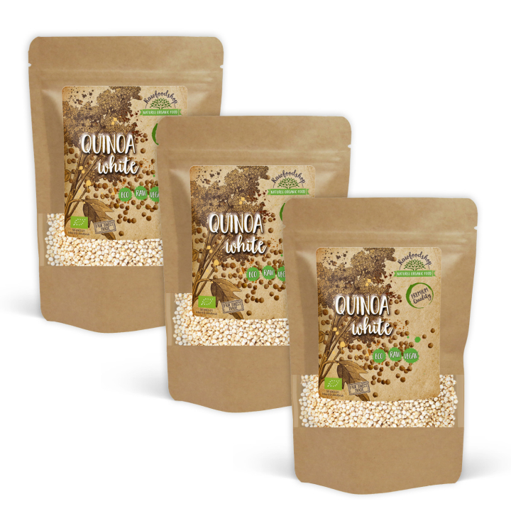 Quinoa Hvit ØKO 1kg x 3 pakker i gruppen Råvarer & Drikke / Helsekost / Frø hos Rawfoodshop Scandinavia AB (101791-SET3)