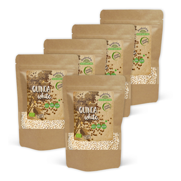 Quinoa Hvit ØKO 1kg x 5 pakker i gruppen Råvarer & Drikke / Helsekost / Frø hos Rawfoodshop Scandinavia AB (101791-SET5)