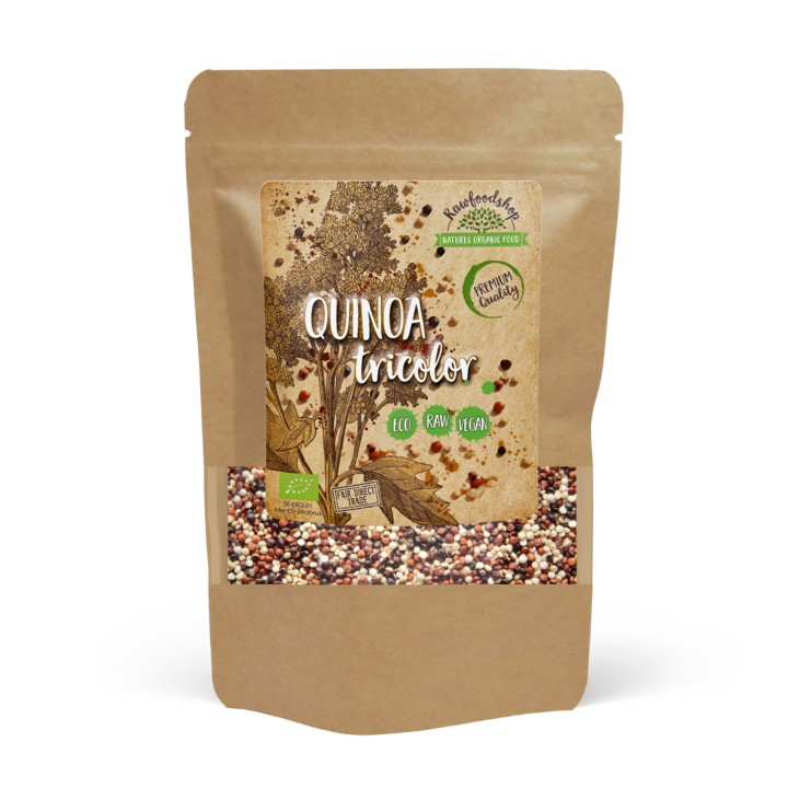 Quinoa Tre farger ØKO 1kg i gruppen Råvarer & Drikke / Helsekost / Frø hos Rawfoodshop Scandinavia AB (10187-2)