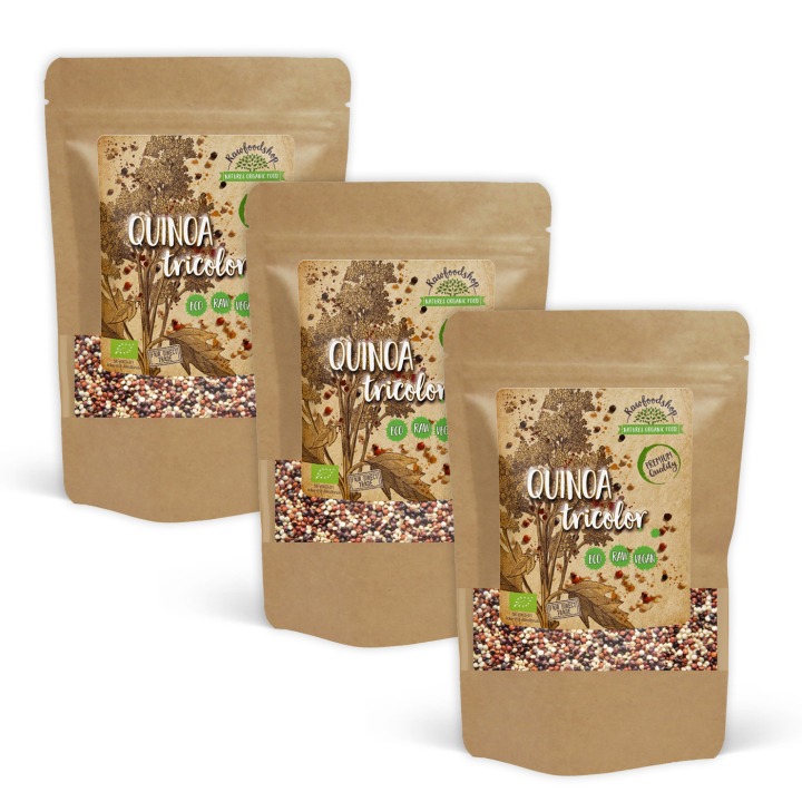 Quinoa Tre farger ØKO 1kg x 3 pakker i gruppen Råvarer & Drikke / Helsekost / Frø hos Rawfoodshop Scandinavia AB (101872-SET3)