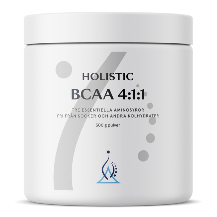 Holistic BCAA 4:1:1 300g i gruppen Helse / Kosttilskudd / Andre kosttilskudd hos Rawfoodshop Scandinavia AB (10620)