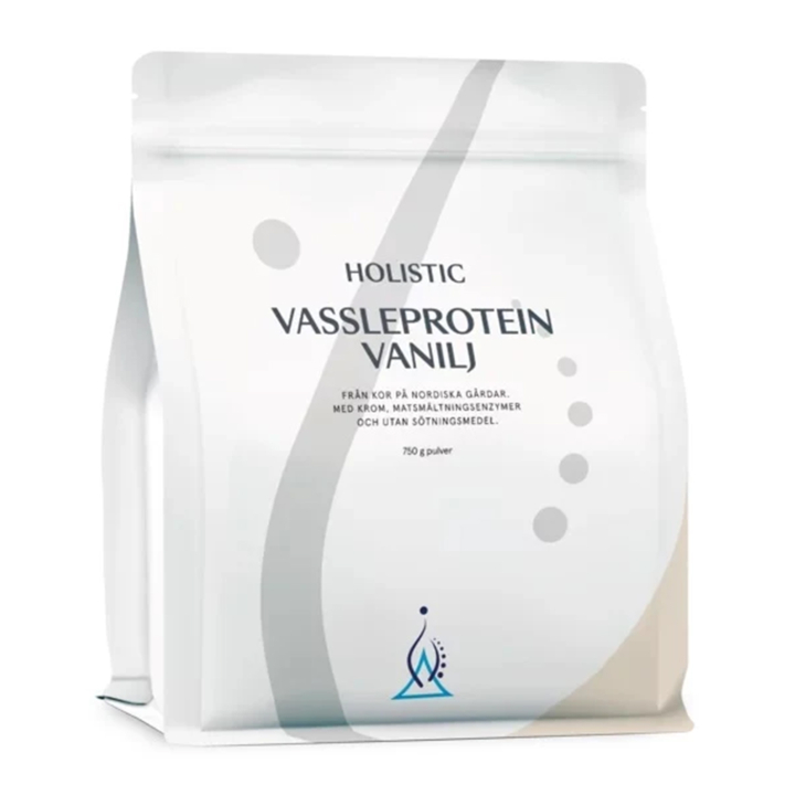 Holistic Valleprotein Vanilje 750g i gruppen Helse / Proteinpulver hos Rawfoodshop Scandinavia AB (10710)