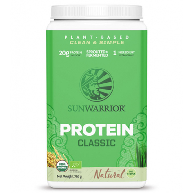 Sunwarrior Classic Naturlig 750g i gruppen Råvarer & Drikke / Helsekost / Proteinpulver hos Rawfoodshop Scandinavia AB (1078)