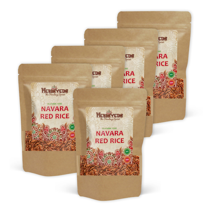 Ris Rødt Ayurveda Navara ØKO 1kg x 5 pakker i gruppen Råvarer & Drikke / Spiskammer / Ris og bygg hos Rawfoodshop Scandinavia AB (1515021-SET5)