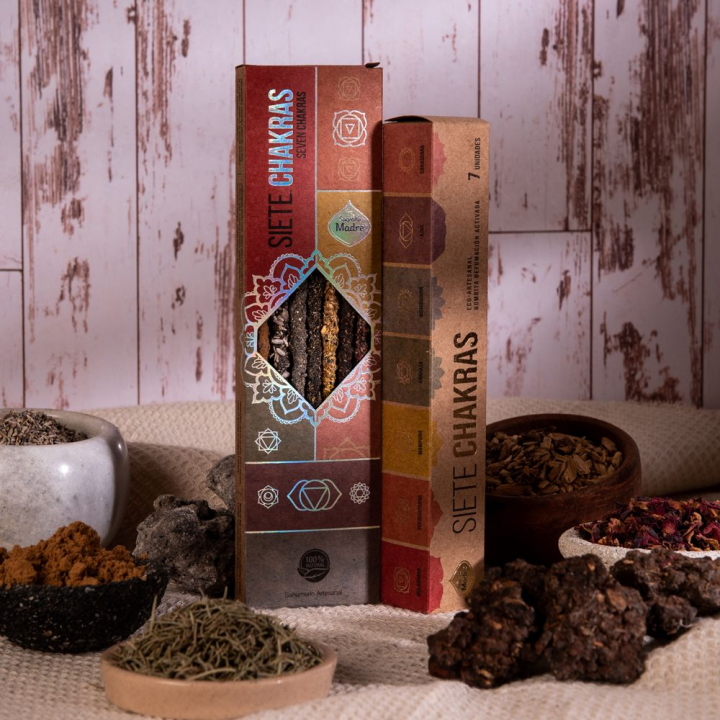 7 Chakra Incense i gruppen Hjem & Sjel / Stemning & duft / Røkelse hos Rawfoodshop Scandinavia AB (169-01)