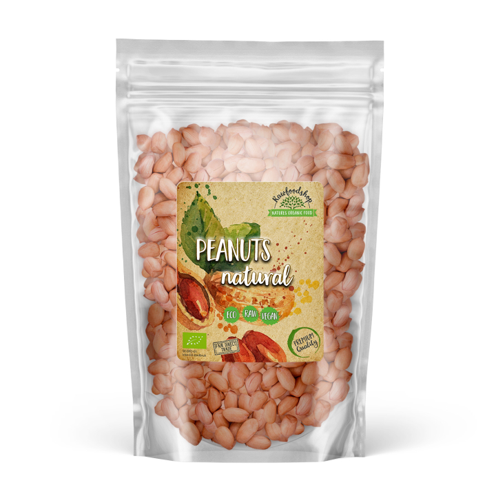 Peanøtter Premium RAW ØKO 1kg i gruppen Råvarer & Drikke / Nøtter / Peanøtter hos Rawfoodshop Scandinavia AB (17250-01)