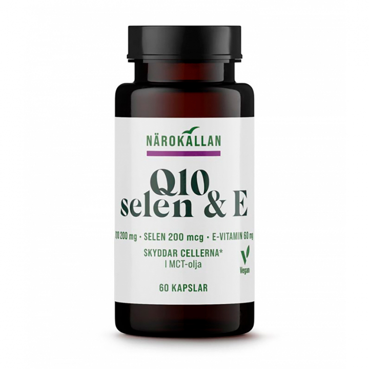 Q10 200 mg + Selen + E 60 kaps i gruppen Kosttilskudd / Vitaminer / Enkle vitaminer hos Rawfoodshop Scandinavia AB (1821)