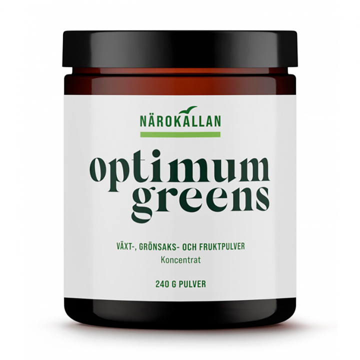 Optimum Greens 240g i gruppen Kosttilskudd / Urter & Planter hos Rawfoodshop Scandinavia AB (1866)