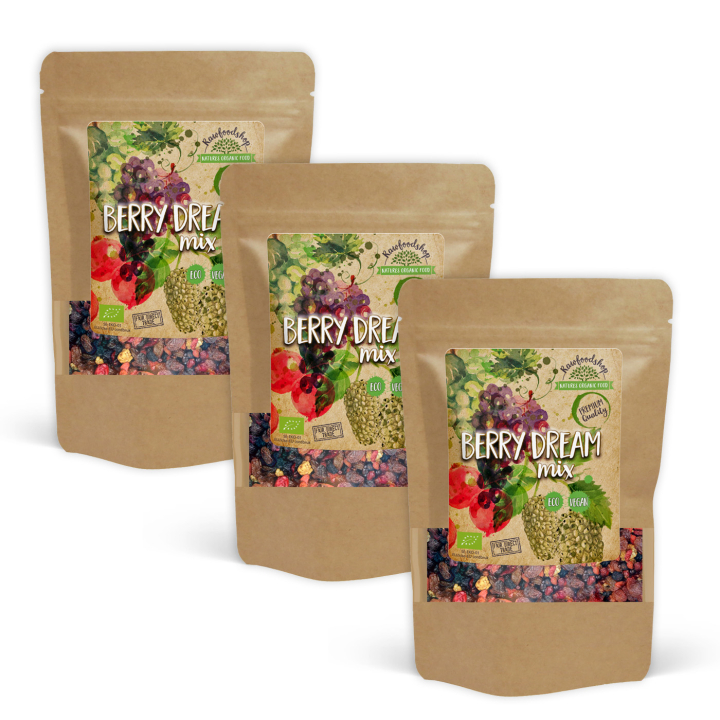 Berry Dream Mix ØKO 1kg x 3 pakker i gruppen Råvarer & Drikke / Frukt og bær / Annen frukt og bær hos Rawfoodshop Scandinavia AB (214131-SET3)