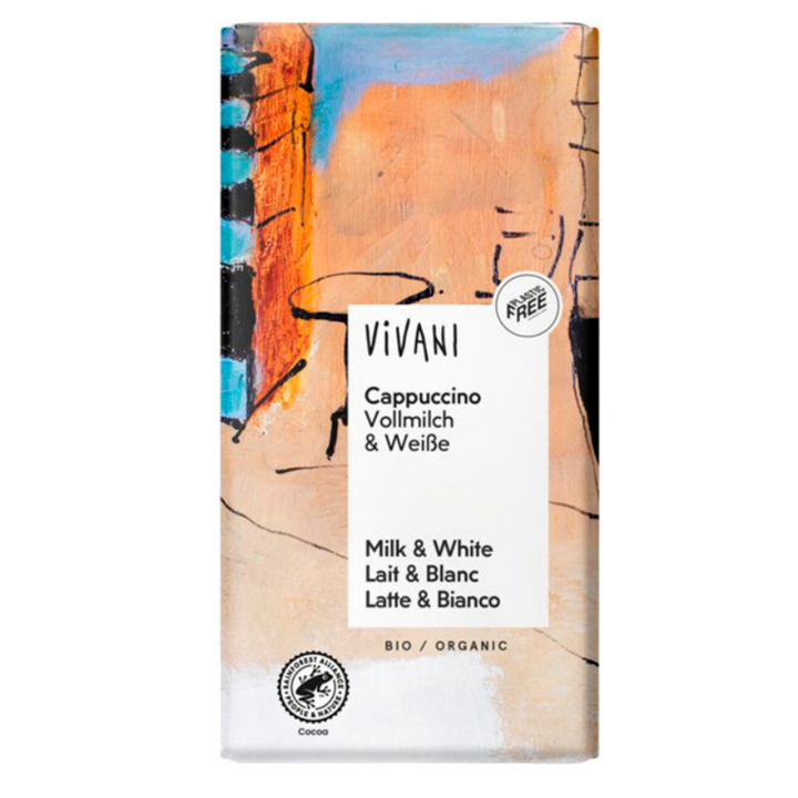 Vivani Chocolate Cappuccino ØKO 100g i gruppen Råvarer & Drikke / Godteri og sjokolade / Sjokolade og bars hos Rawfoodshop Scandinavia AB (22037)