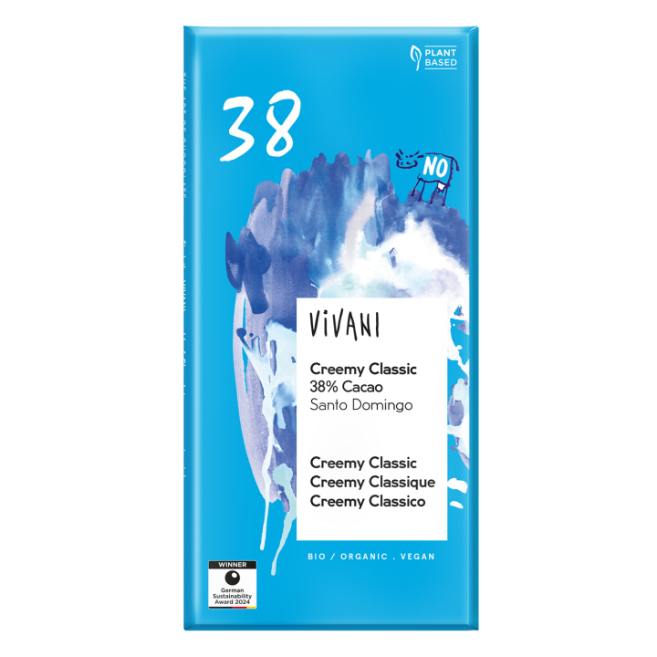 Vivani 38% San Domingo ØKO 80g i gruppen Råvarer & Drikke / Godteri og sjokolade / Sjokolade og bars hos Rawfoodshop Scandinavia AB (25093)