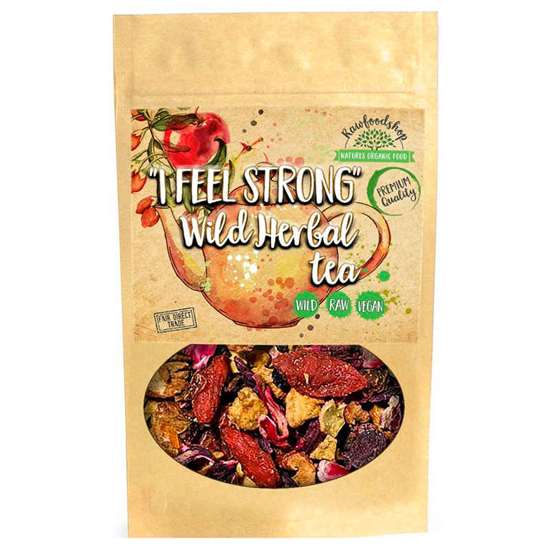 I Feel Strong Wild Herb Tea 100G i gruppen Råvarer & Drikke / Drikkevarer / Te hos Rawfoodshop Scandinavia AB (40193)