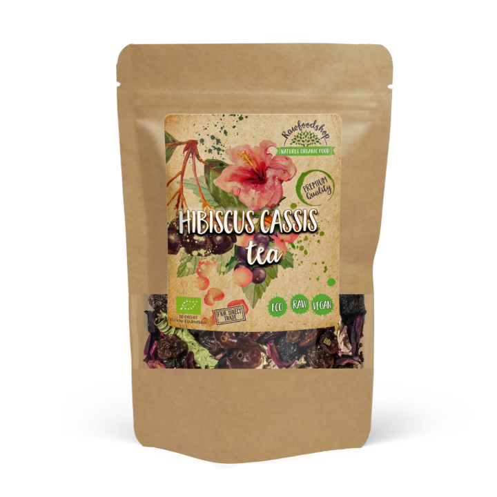 Hibiscus-Cassis Te ØKO 50g i gruppen Råvarer & Drikke / Drikkevarer / Te hos Rawfoodshop Scandinavia AB (402485)