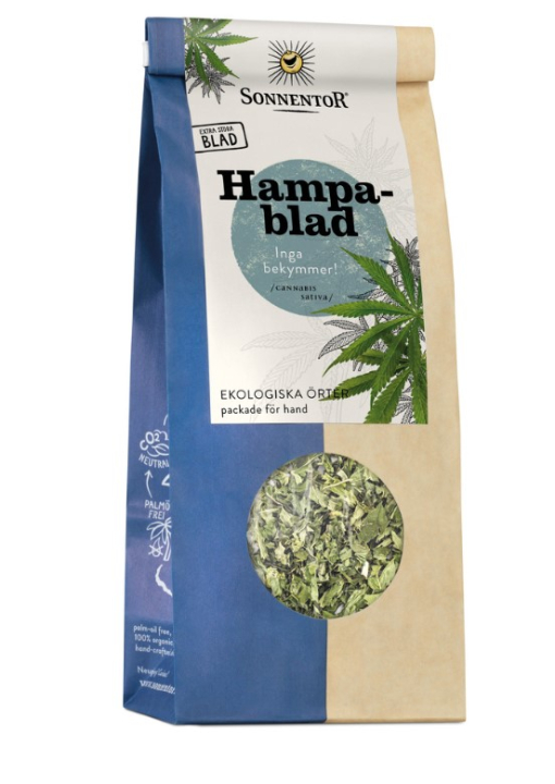 Hemp blader ØKO 40g i gruppen Helse / Urter, alger & sopp / Hamp hos Rawfoodshop Scandinavia AB (4993)