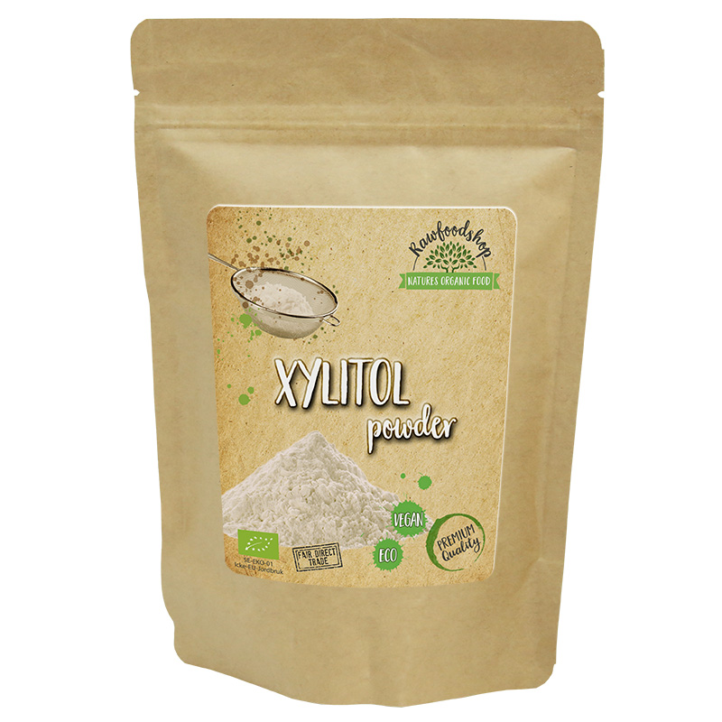 Xylitol Pulver ØKO 500g i gruppen Råvarer & Drikke / Baking og matlaging / Søtning / Xylitol hos Rawfoodshop Scandinavia AB (8070-1)