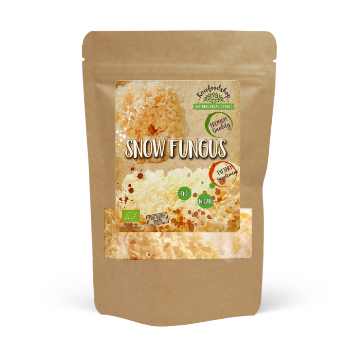 Snow Fungus Hel ØKO 125g i gruppen Kosttilskudd / Urter & Planter / Sopp hos Rawfoodshop Scandinavia AB (82433125)