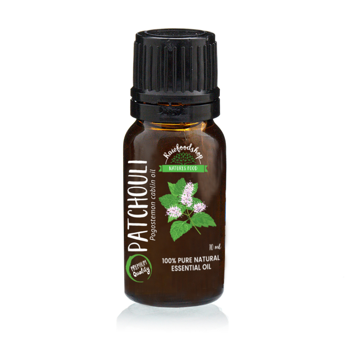 Patchouli Eterisk Olje 10ml i gruppen Hud & Kropp / Naturlig DIY / Essensielle oljer hos Rawfoodshop Scandinavia AB (9614)