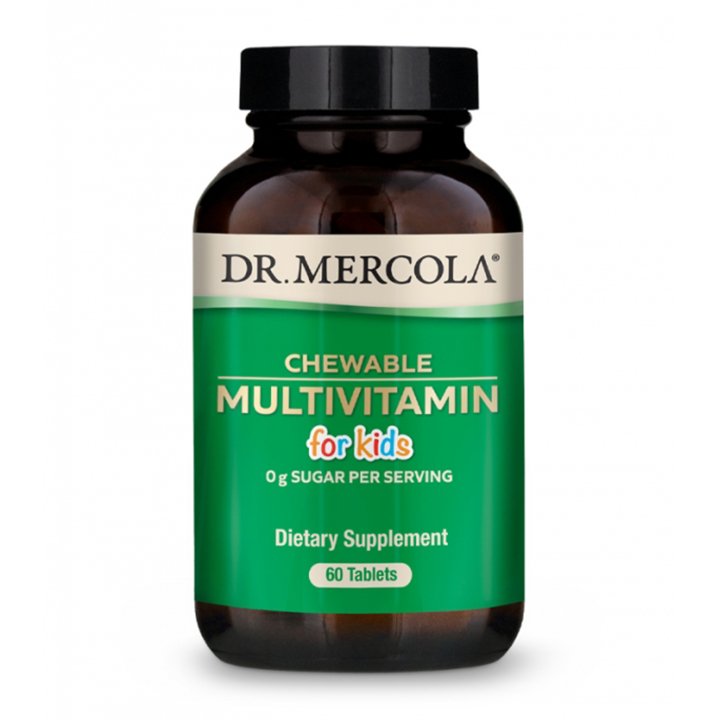 Dr. Mercola Tyggetabletter Multivitamin Barn 60tbl i gruppen Helse / Kosttilskudd hos Rawfoodshop Scandinavia AB (962)