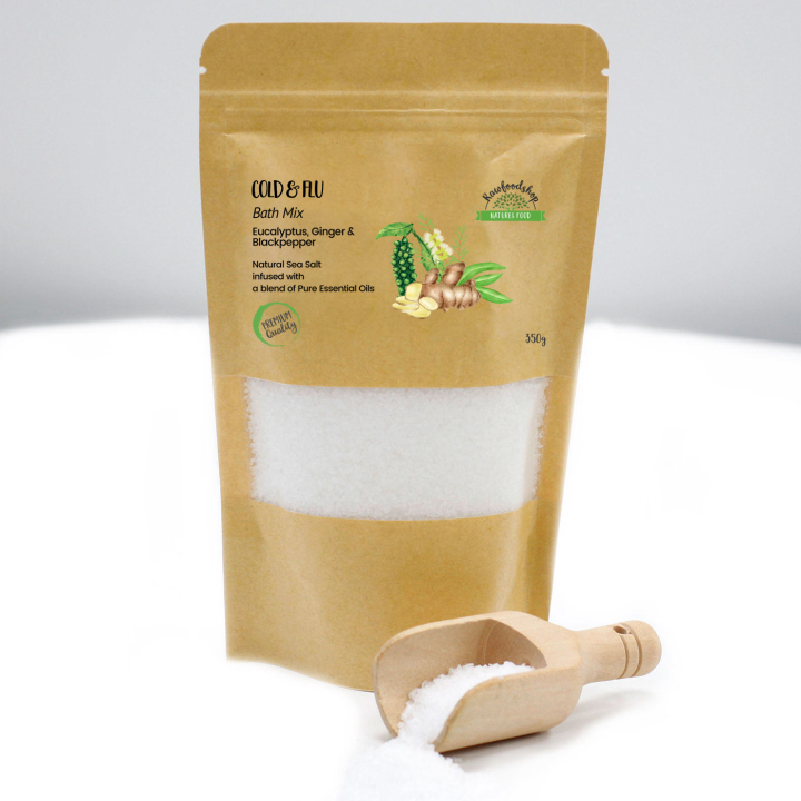 Badesalt Cold & Flu 350g i gruppen Hud & Kropp / Ferdige produkter / Hudpleie hos Rawfoodshop Scandinavia AB (ABPCUL06)