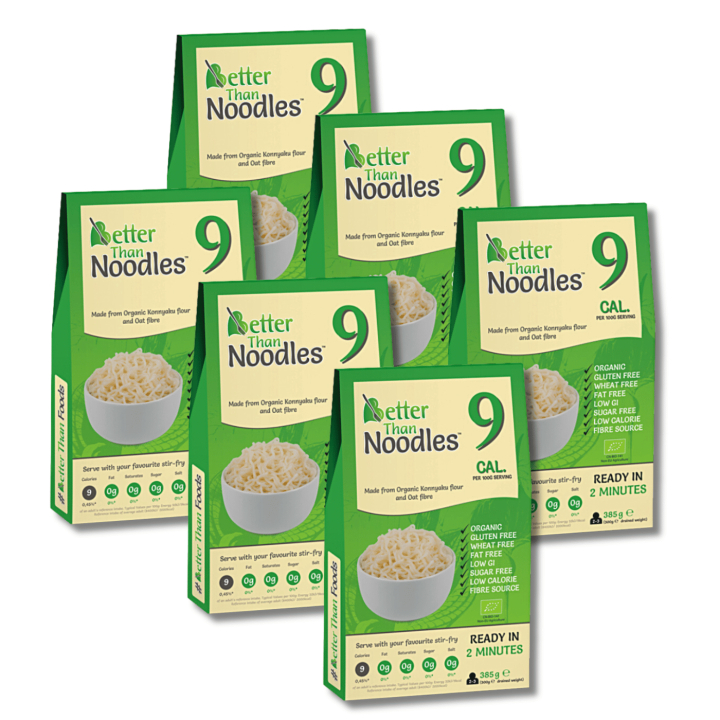 Better Than Noodles ØKO 385g x 6 pakker i gruppen Råvarer & Drikke / Spiskammer / Pasta og nudler hos Rawfoodshop Scandinavia AB (CNUD001-SET6)