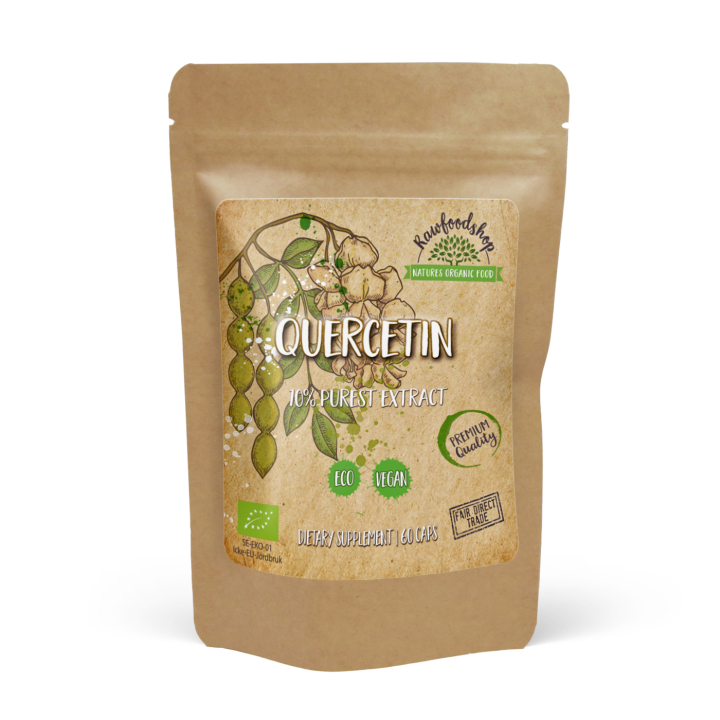 Quercetin 500mg 60 kapsler i gruppen Kosttilskudd / Urter & Planter / Urter hos Rawfoodshop Scandinavia AB (CUQUER60CAP)