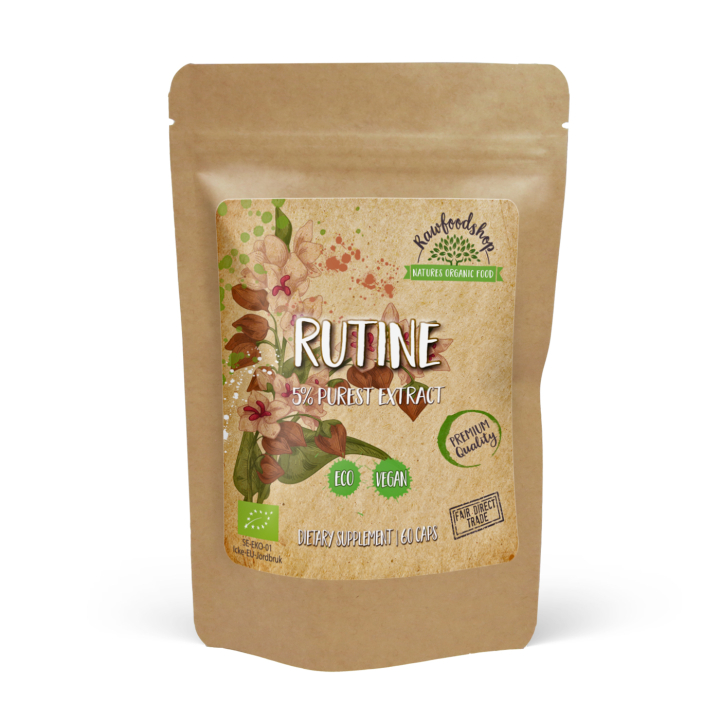 Rutin Extract 500mg 60 kapsler i gruppen Kosttilskudd / Urter & Planter / Urter hos Rawfoodshop Scandinavia AB (CURUTI60CAP)