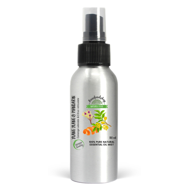 Ylang Ylang & Mandarin Romspray 100ml i gruppen Hjem & Sjel / Rent hjem / Romduft hos Rawfoodshop Scandinavia AB (EOMUL-02)