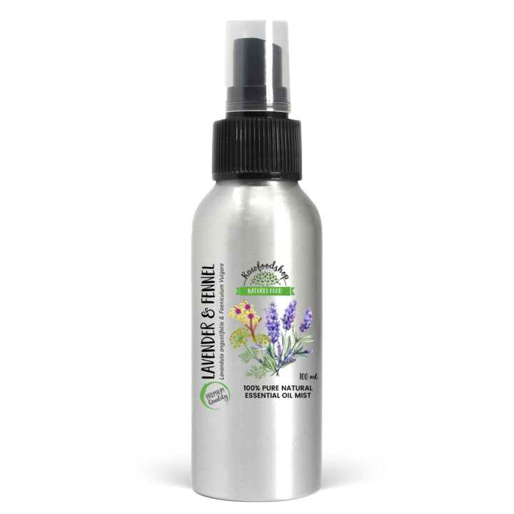 Lavendel & Fennikel Romspray 100ml i gruppen Hjem & Sjel / Rent hjem / Romduft hos Rawfoodshop Scandinavia AB (EOMUL-05)