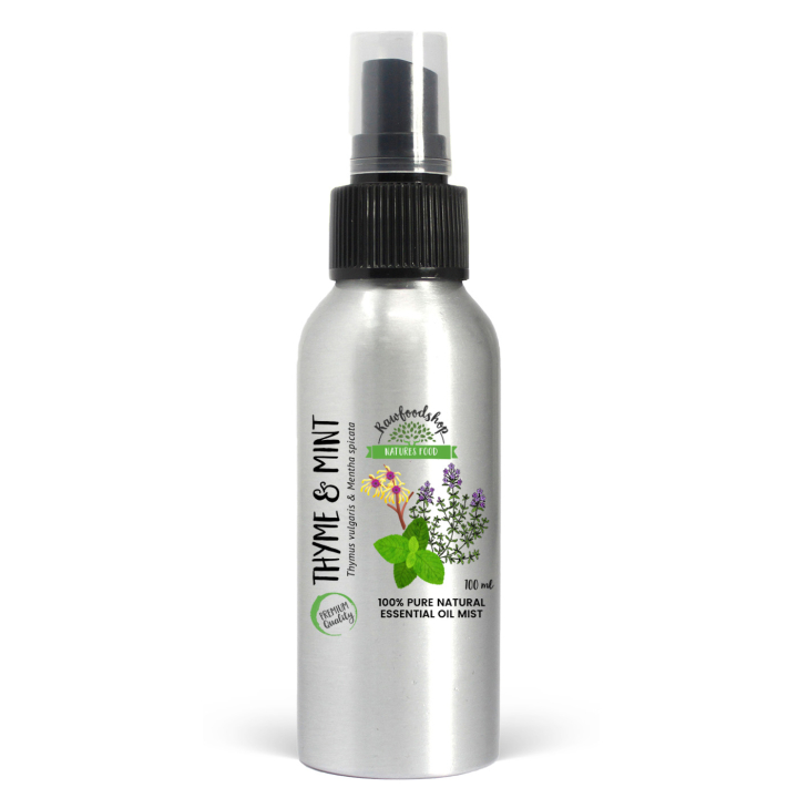 Timian & Mynte Romspray 100ml i gruppen Hjem & Sjel / Rent hjem / Romduft hos Rawfoodshop Scandinavia AB (EOMUL-08)