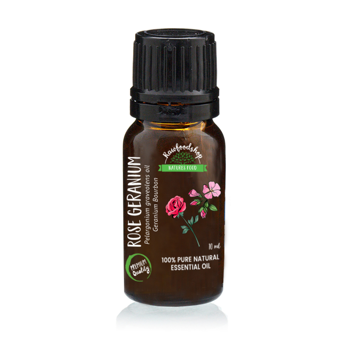 Eterisk Olje Rose & Geranium 10ml i gruppen Hud & Kropp / Naturlig DIY / Essensielle oljer hos Rawfoodshop Scandinavia AB (EOUL-75)