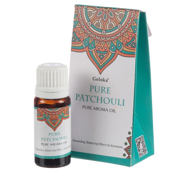 Goloka Patchouli duftolje 10ml i gruppen Hjem & Sjel / Ritual & Seremoni / Røkelse, Llys og Dufter hos Rawfoodshop Scandinavia AB (FO35780)