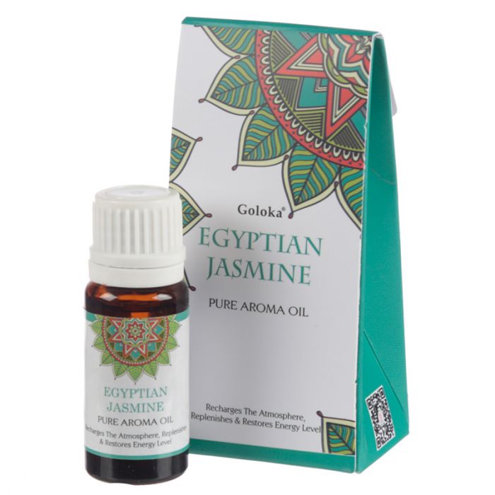 Goloka egyptisk jasminduftolje 10ml i gruppen Hjem & Sjel / Stemning & duft / Duftolje hos Rawfoodshop Scandinavia AB (FO35896)