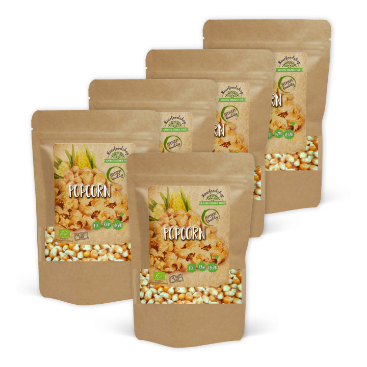 Popcorn ØKO 1kg x 5 pakker i gruppen Råvarer & Drikke / Spiskammer / Ris og bygg hos Rawfoodshop Scandinavia AB (FRO141-SET5)