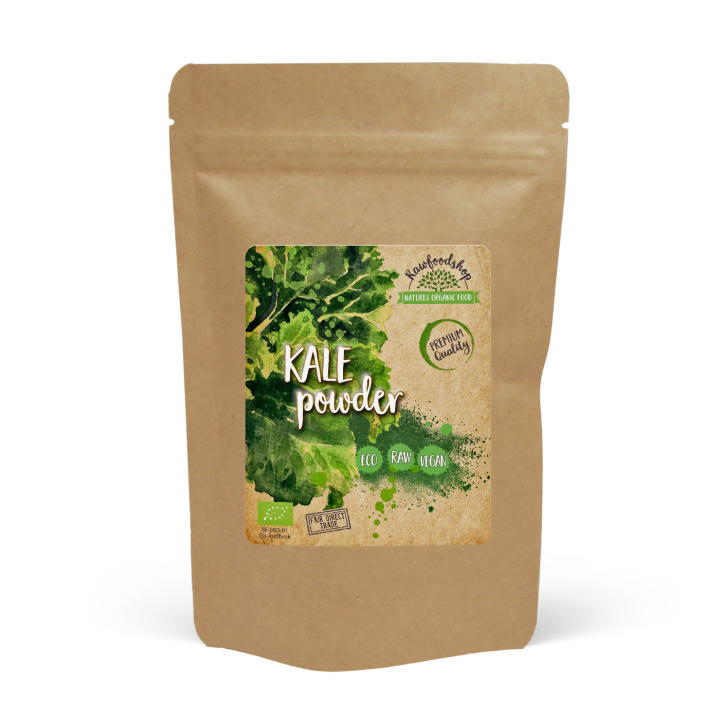 Grønnkålspulver ØKO 125g i gruppen Helse / Urter, alger & sopp / Greenfood hos Rawfoodshop Scandinavia AB (GKP150)