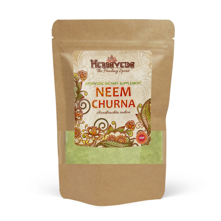 Neem Churna 125g i gruppen Kosttilskudd / Urter & Planter / Urter hos Rawfoodshop Scandinavia AB (HERBA17)