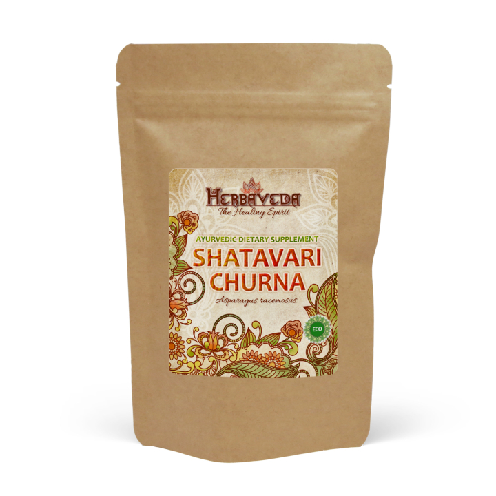 Shatavari Churna ØKO 125g i gruppen Kosttilskudd / Urter & Planter / Urter hos Rawfoodshop Scandinavia AB (HERBA22)