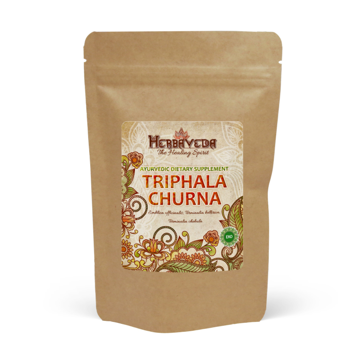 Triphala Churna ØKO 125g i gruppen Kosttilskudd / Urter & Planter / Urter hos Rawfoodshop Scandinavia AB (HERBA24)