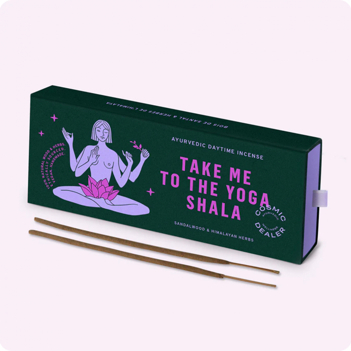 Rökelse Take Me To The Yoga Shala 30 stk. i gruppen Hjem & Sjel / Ritual & Seremoni / Røkelse, Llys og Dufter hos Rawfoodshop Scandinavia AB (INYOGA)