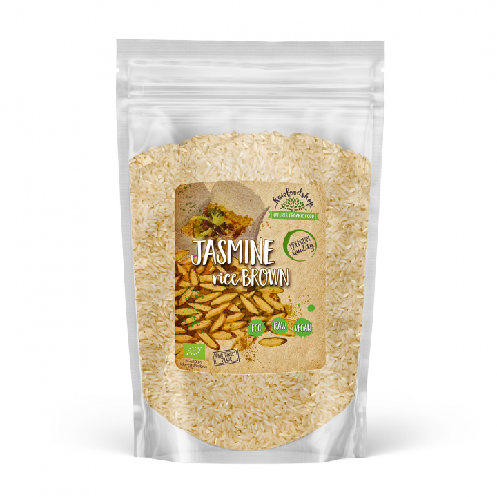 Jasminris Brun Råris ØKO 500g i gruppen Råvarer & Drikke / Spiskammer / Ris og bygg hos Rawfoodshop Scandinavia AB (JRB50)