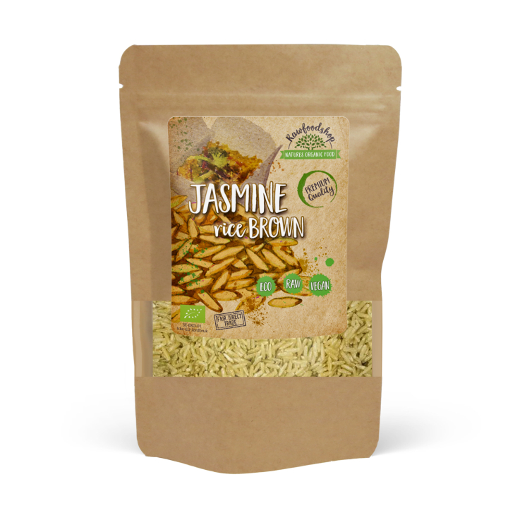 Jasmine Brun Ris ØKO 1kg i gruppen Råvarer & Drikke / Spiskammer / Ris og bygg hos Rawfoodshop Scandinavia AB (JRB501)