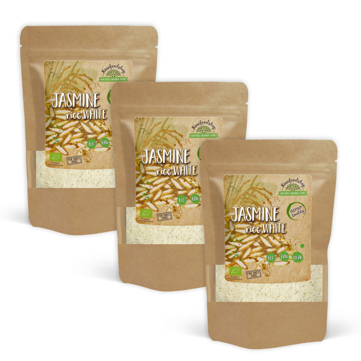 Jasminris Hvit ØKO 1kg x 3 pakker i gruppen Råvarer & Drikke / Spiskammer / Ris og bygg hos Rawfoodshop Scandinavia AB (JRV501-SET3)