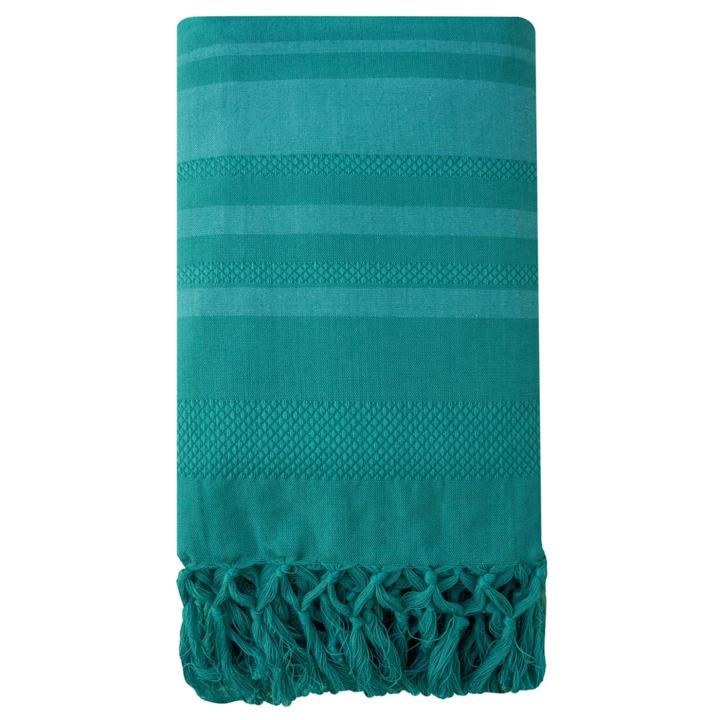 Fouta Atlantic i Økologisk Bomull 160x80cm i gruppen Kroppspleie / Ferdige produkter hos Rawfoodshop Scandinavia AB (KFO8AT)