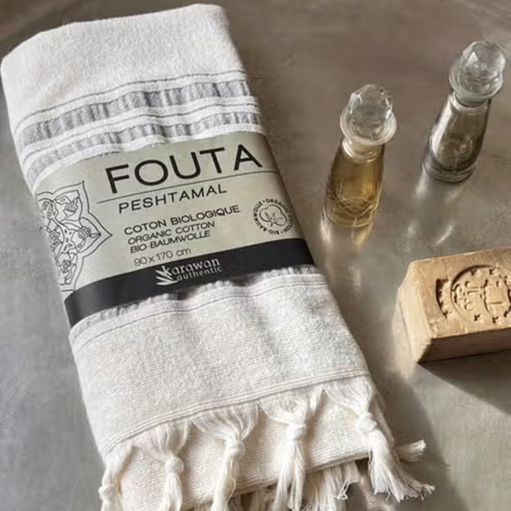 Håndkle Fouta Dolce Månestein i gruppen Hud & Kropp / Bad & Spa / Håndklær hos Rawfoodshop Scandinavia AB (KFO9MO)