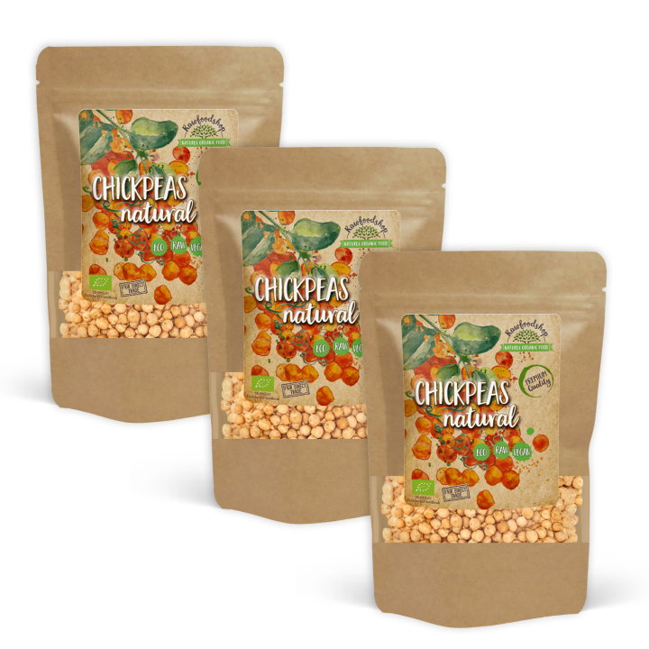 Kikerter Hele ØKO 1kg x 3 pakker i gruppen Råvarer & Drikke / Spiskammer / Belgvekster / Erter hos Rawfoodshop Scandinavia AB (KIKA1000-SET3)