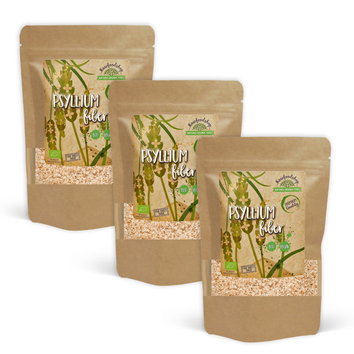 Psyllium Frøskal ØKO 500g x 3 pakker i gruppen Råvarer & Drikke / Baking / Ingredienser Annet hos Rawfoodshop Scandinavia AB (LBAK250056E1-SET3)