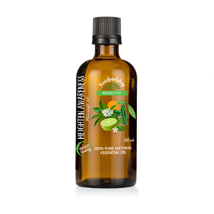 Heighten Awareness Massage Oil 100ml i gruppen Hud & Kropp / Kropp / Massasjeolje hos Rawfoodshop Scandinavia AB (MOLUL-10)