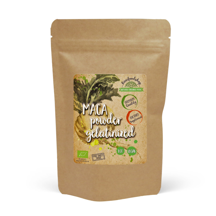 Maca Pulver Gelatinisert 5: 1 ØKO 250g i gruppen Helse / Urter, alger & sopp / Maca & Ginseng hos Rawfoodshop Scandinavia AB (MPG25)