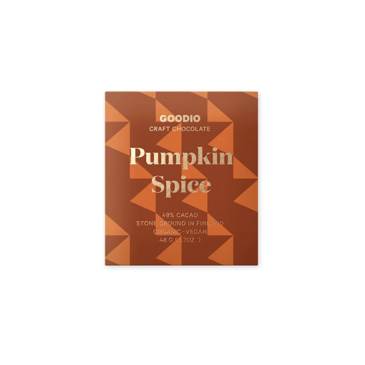 Pumpkin Spice Sjokolade 49% ØKO 48g i gruppen Råvarer & Drikke / Godteri og sjokolade / Sjokolade og bars hos Rawfoodshop Scandinavia AB (NC15)