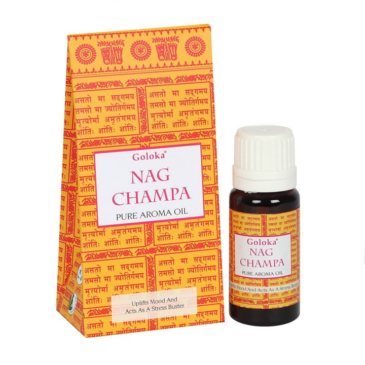 Goloka Aromaoljer Nag Champa 10ml i gruppen Hjem & Sjel / Stemning & duft / Duftolje hos Rawfoodshop Scandinavia AB (OILG05)